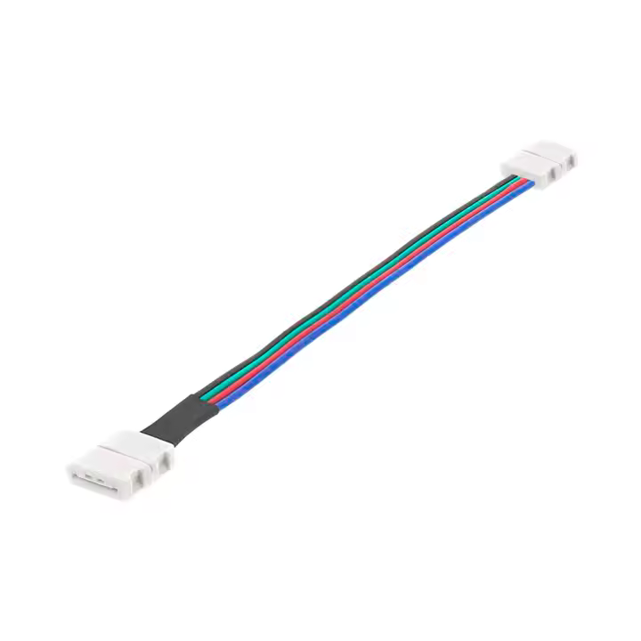 Ledkia Cable Doble Conector Rápido Tira LED 12/24V RGB 10mm - 1