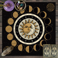 Mantel De Taro Con Doce Constelaciones Y Cielo Estrellado 1pc Decoración De Juego De Tarot Estilo Moderno Poliéster 100% - details 36