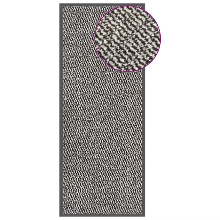 vidaXL Felpudo de Nudo para Puerta Alfombra Entrada Suelo Porche Color Antracita,  Azul,  Marrón claro y mas - 1