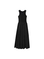 Vestido Hepburn Estilo Francés De Verano En Negro Sin Mangas Cinturado Con Bolsillo Vestido De Falda A-Line Para Niña - details 4