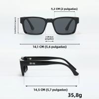 Gafas De Sol Polarizadas Cuadradas De Calidad Para Hombres Y Mujeres Con Corazón De Metal UV400 Para Viajes Senderismo Playa Pesca Lentes De Polipropileno - details 8