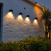 Lámpara De Pared Solar LED Exterior IP65 Impermeable Con Sensor De Luz Para Jardín Patio Balcón Decoración De Valla Moderno - details 14