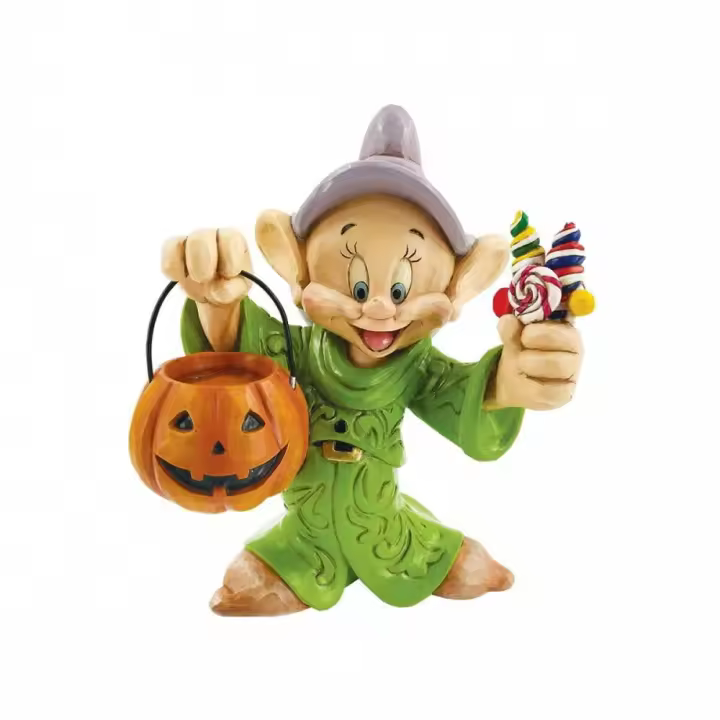 Figura enesco disney blancanieves y los siente enanitos mudito truco o trato - 1