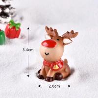 Decoración De Navidad Para El Hogar Figura De Resina De Cisne Reindeer Sleigh Micro Paisaje De Navidad Adornos De Escritorio - details 11
