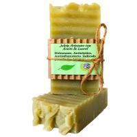 Jabón Artesanal con Aceite de Laurel. Dermatitis, Psoriasis. Piel Sensible. Pumarshop Cinnia Natura. Artesano. Hecho a mano - details 4