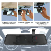 Espejo De Interior Para Coche 2.5D HD Antigolpes Amplio Ángulo Azul Sin Marco Lente De Curvatura Micro 3000R Para Todas Las Marcas - details 4