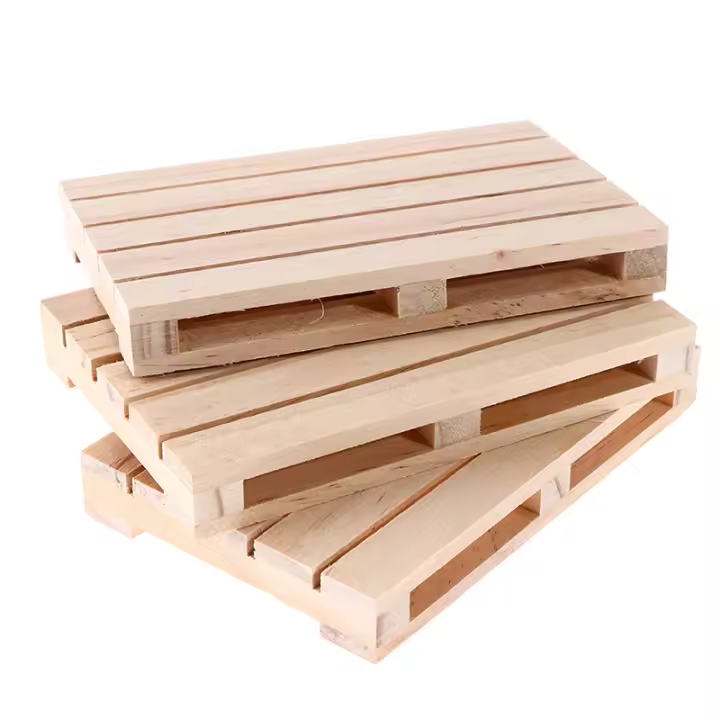 Mini Paléte De Madera Para Bebidas 1 Pieza Cojín De Aislamiento Para Taza Y Vaso Tapete Para Cubas Y Pots - 1
