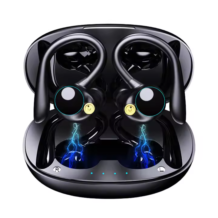 Auriculares intrauvitivos con Bluetooth 5,2, cancelación de ruido, 4 micrófonos ENC, IPX7, resistentes al agua, USB-C - 1
