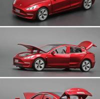 Modelo De Coche Tesla Modelo 3 a Escala 1:32 De Aleación Y Metal Con Sonido Y Luz Regalo Para Niños Colección E126 - details 11