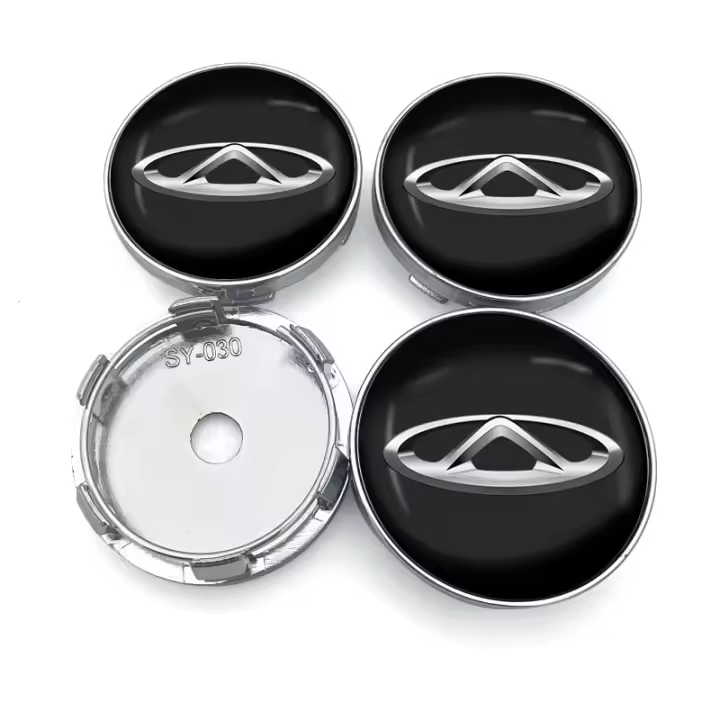4pcs 60mm Tapas De Centro De Rueda Para Coche Cubierta De Polvo Para Emblema Chery Blossom Flower Tiggo 3 4 5 7 pro 8 Tengo RS - 1