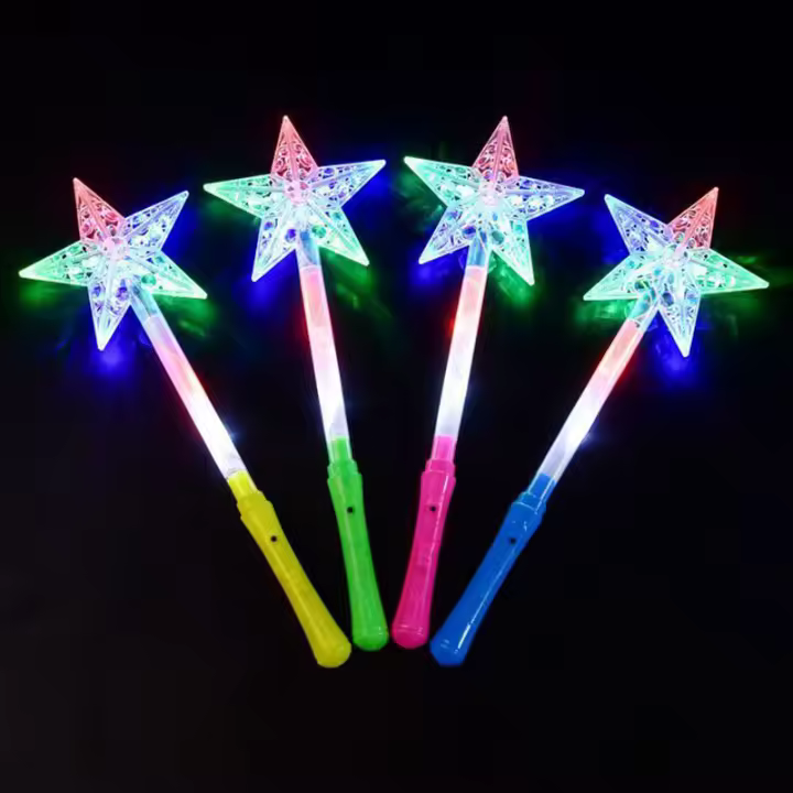 5pcs Lápiz De Brillo Mágico Fairy Stick Para Fiestas De Cumpleaños Decoración De Noche Mercado Infantil Juguetes Regalo - 1