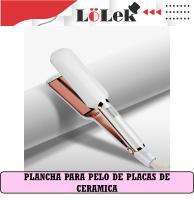 🔥 LoLek Planchita para Pelo Profesional | control de temperatura de hasta 220ºC con indicador digital| Placas de Cerámica | 50Watts de potencia | Cable Giratorio 360º | Luz Indicadora - details 2