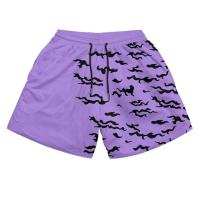 Shorts De Playa Para Hombre Con Estampado Anime Fitness Entrenamiento Deportivo Ropa Casual Verano Mujer Gimnasio Correr Mesh - details 9