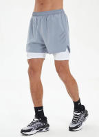 Shorts De Entrenamiento Para Hombre 2 En 1 Con Bolsillos Sudadera Secado Rápido Transpirable Para Correr Maratón Y Fitness - details 24
