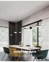 Lámpara Colgante Minimalista Moderna En Acero Para Bar, Comedor, Mesa Iluminación De Alta Potencia Dimmable Certificación CCC - details 5