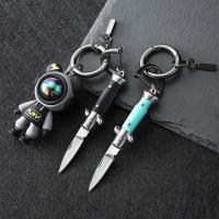 Cuchillo Portátil Plegable Mini Multifuncional Para Llavero Colgante De Camping Y Exterior Pequeño Herramienta Cutter Abrebotellas De Acero Inoxidable Para Manualidades - details 10