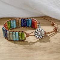 Pulseras de 7 Chakras para Mujer con Piedras reales, pulsera de cuentos curativas de Cuero, joyería de Amistad Bohemia para hombres y Mujeres - details 1