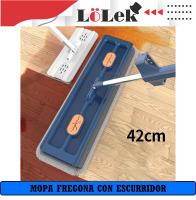 Mopa fregona sin escurrido manual, acero inoxidable, recambio extra, escurridor integrado, limpieza LoLek - details 2