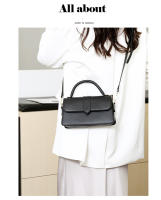 Bolso De Hombro Para Mujer En Cuero PU Moda Bolso Cruzado Vintage Bolsa De Mancuerna Cuadrada Satchel Negro Estilo Fashion - details 4