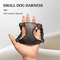 Juego De Arnés Y Correa Para Perros Y Gatos Pequeños Y Medianos De Cuero PU Suave Arnés De Chaleco Con Correa Para Perra Chihuahua - details 4