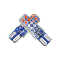 10PCS Lámparas LED W5W Para Coche Multicolor Indicador De Licencia Luz De Alineación Universal T10 COB 16SMD Estroboscopio - details 2