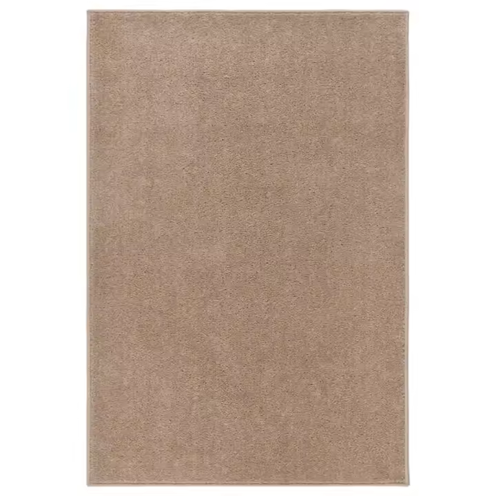 vidaXL Alfombra de pelo corto marrón 160x230 cm - 1