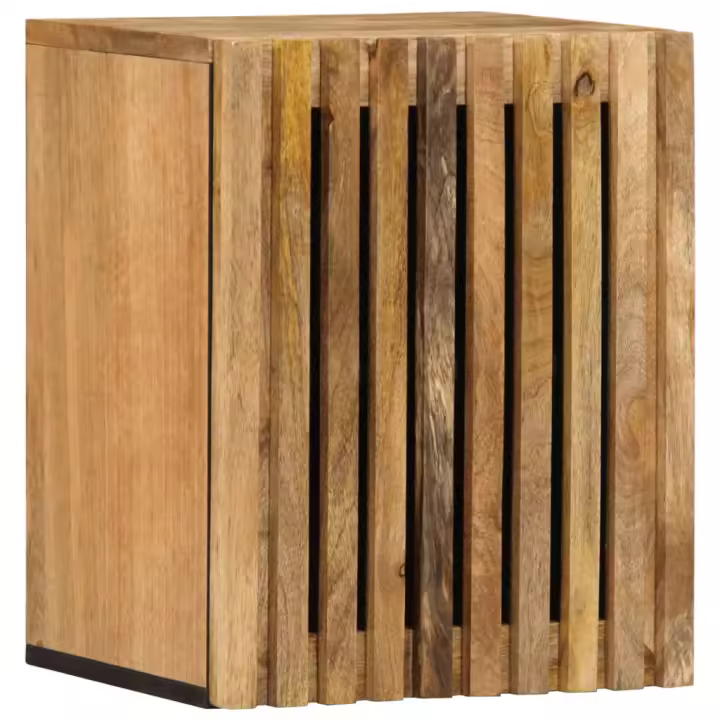 vidaXL Armario de lavabo para baño madera maciza de mango 38x34x48 cm - 1
