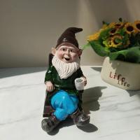1pc Silla De Rocking De Resina Con Gnome Decoración Para Jardín Exterior Patio Delegada Bebida Té Relajante Adorno De Escultura De Jardín - details 7
