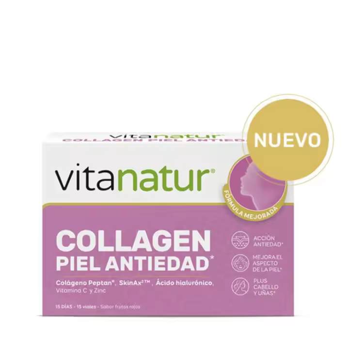 Faes Farma VITANATUR COLLAGEN PIEL Antiedad 30 Viales 25 Ml Sabor Frutos Rojos - 1