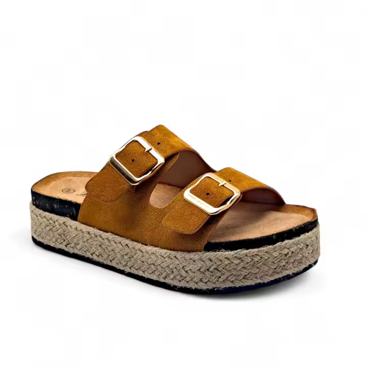 Calzados soraia, sandalias plana para mujer uso casual, ideal para un look de verano  a España Vacación Elegante De moda Bohemio Vacación De moda Guay Elegant Fashionable Rhinestone Bohemian Liso Básico Hebilla - 1