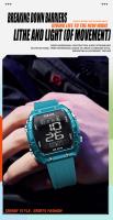 Reloj Deportivo SMAEL Para Mujer Con Correa De Silicona Impermeable Y Pantalla LED Digital Resistente Al Choque Y Con Luz Trasera - details 2