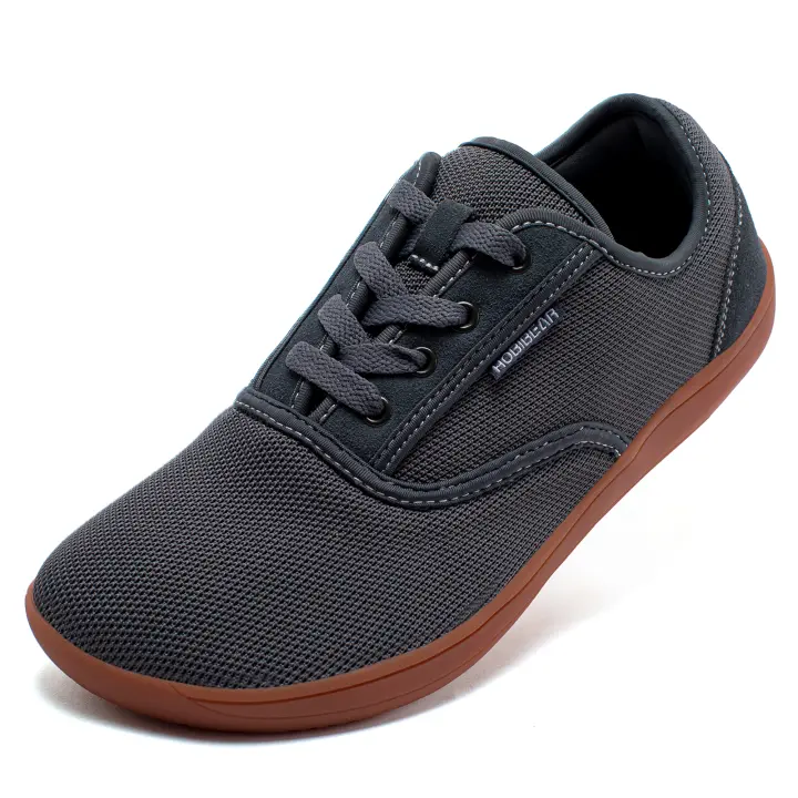 Zapatos De Senderismo Minimalista HOBIBEAR Para Hombres Con Dedos Anchos Y Caja Cómodos Y Transpirables Zapatos De Running Sin Suela De Goma - 1