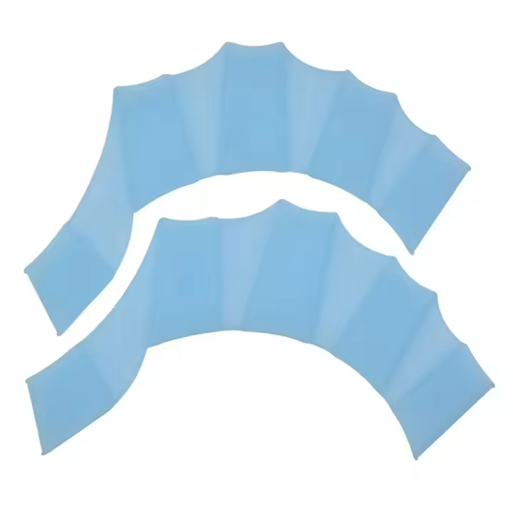 2 Pcs Aletas De Natación De Silicona Para Adultos Y Niños Equipo De Natación De Estilo Rana Entrenamiento De Natación Herramientas Especiales De Natación - 1