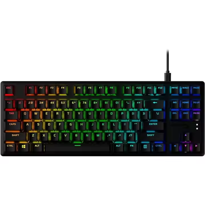 HyperX Alloy Origins Core PBT ANSI RGB Switch HyperX Red Linear Negro - 1