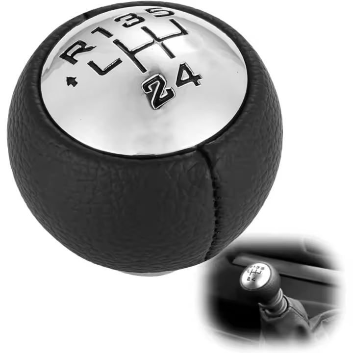 Pomello de Cambio Manual Compatible con Peugeot Expert y 307/308/807 2004-2007, Diseño Ergonómico y Duradero, Pomo de Palanca de Cambios de Coche - 1