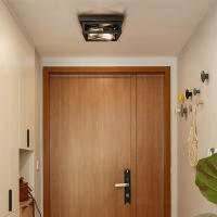 Lámpara De Techo LED Moderna En Negro De Hierro Industrial Iluminación Minimalista Nórdica Para Decoración Del Hogar Sala De Estar Comedor - details 10