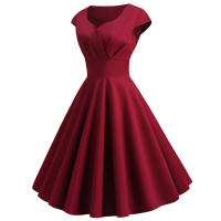 Vestido Midi De Verano Rosa Elegante Para Mujer Vuelta En El Cuello Vintage Rockabilly Pin up Fiesta Oficina Vestido A-Line Suelto - details 17