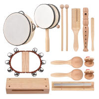 Juego De 13 Instrumentos Musicales Para Niños Con Bolsa De Transporte Instrumentos De Percusión De Madera Educativos Para Niños Pequeños Regalos - details 0