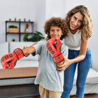 Guantes de boxeo MMA Kickboxing para hombres y mujeres, bolsa de boxeo pesada Junior, bolsa de entrenamiento, Palma ventilada, múltiples capas - details 1