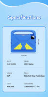 DUXDUCIS Estuche EVA Antigolpes Para Xiaomi Pad 6/7 pro Redmi Pad SE 8.7/11(2023) Cubierta De Soporte Antideslizante Para Niños - details 9