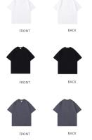 Camiseta Hombre Pesada 240gsm Talla Grande Sin Estampado Verano Cuello Redondo Manga Corta 100% Algodón Color Sólido Moda Casual - details 19
