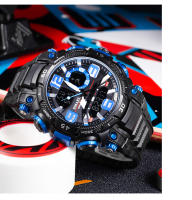 Reloj De Pulsera Deportivo SMAEL Para Hombres Dual Display Resistente Al Agua Cronógrafo Militar Con Pantalla LED Y Luz Retroiluminada - details 19