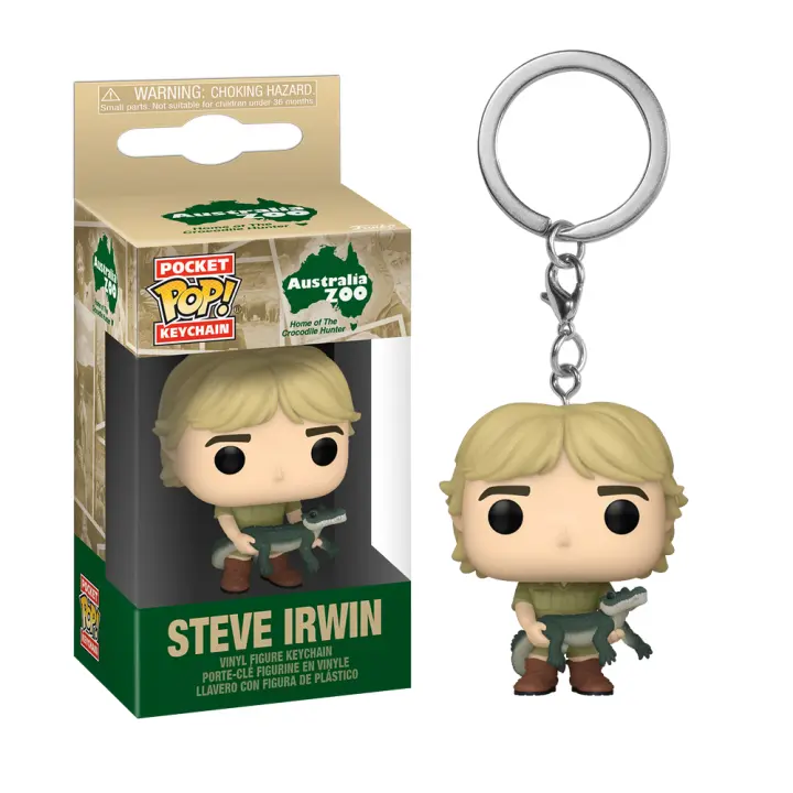Funko Pocket Pop! Llavero: El Cazador de Cocodrilos - Steve Irwin, 70812 - 1
