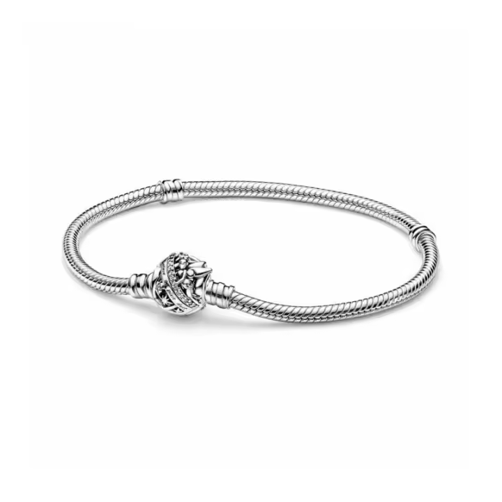 Pulsera Cadena de Serpiente con Cierre Campanilla de Disney Pandora - 592548C01 - 1