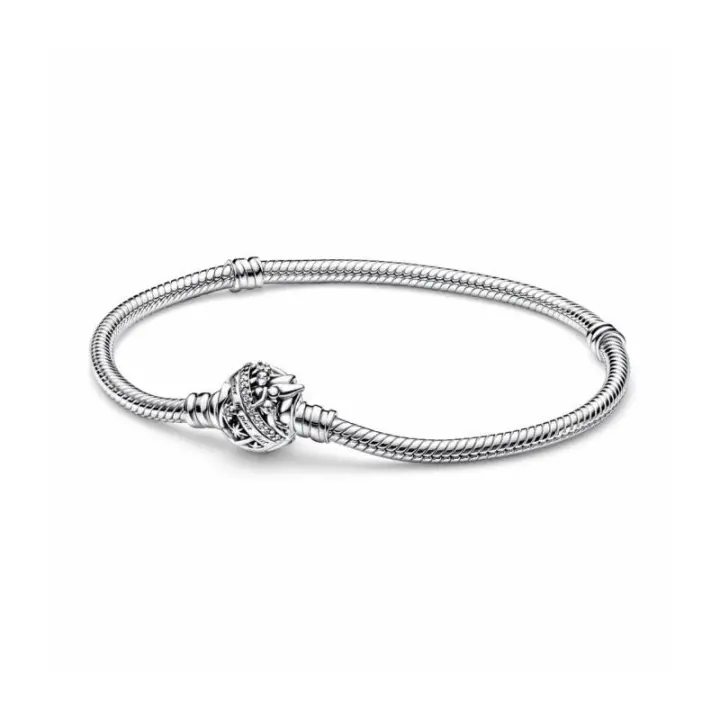 Pulsera Cadena de Serpiente con Cierre Campanilla de Disney Pandora - 592548C01 - 1