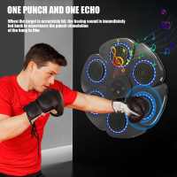 Máquina de boxeo, máquina de boxeo musical de 40x40x4 cm, máquina de boxeo para niños, máquina de boxeo de reacción, entrenador de boxeo en casa - details 1