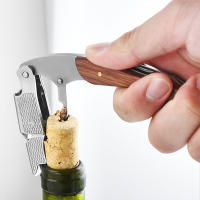 Aguja De Somier Profesional Con Mango Ergonómico De Madera Abrebotellas De Cerveza Y Cortador De Película Ecológico Y Resistente - details 1