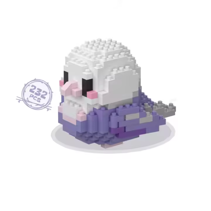 Bloques De Construcción 3D Model De Papagayo Bonito Para Decoración De Mesa Juguetes Educativos Para Niños Regalos DIY Micro - 1
