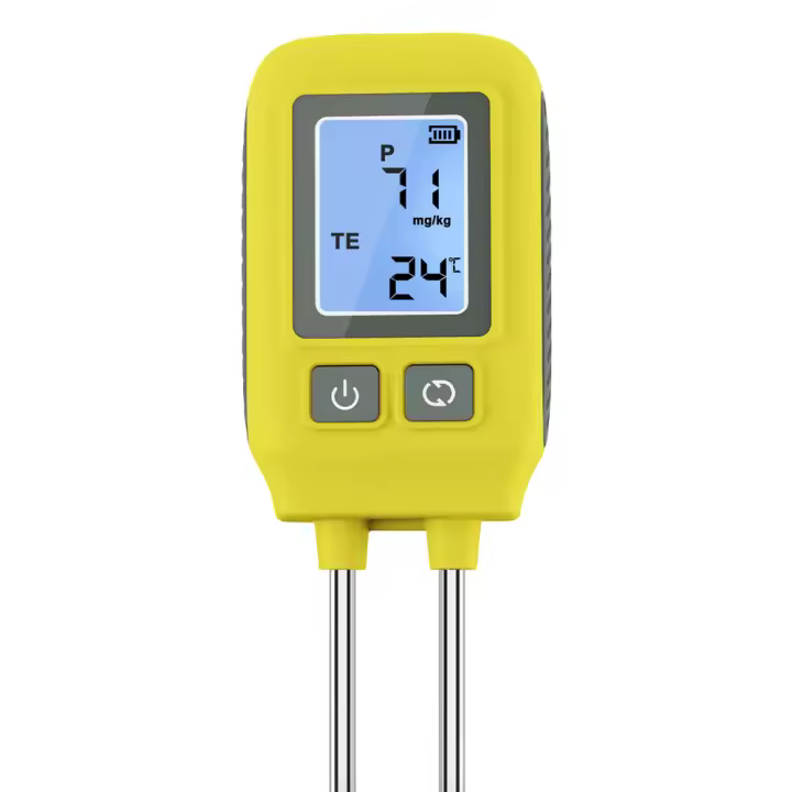 Probador De Suelo Con Pantalla LCD 4 En 1 Detector De Nutrientes Y Fertilizantes Para Jardín Y Granja Medidor De Temperatura Rango 0-1999mg/kg - 1