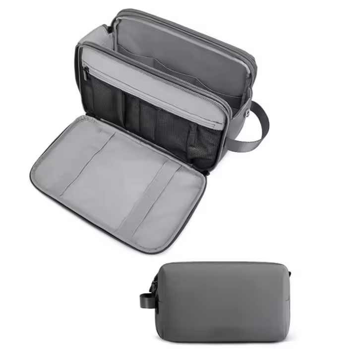 Bolso De Viaje Impermeable Para Maquillaje Grande Capacidad Desecho Y Líquido Separado Ligero Para Mujeres Bolsa De Cosméticos - 1